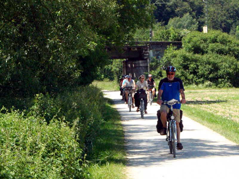 Radlergruppe im Altmühltal Foto Radlergruppe